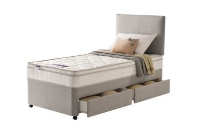 Silentnight Jackson Cushiontop Single 2 Drw Divan Bed Silentnight Jackson Cushiontop Single 2 Drw Divan Bed